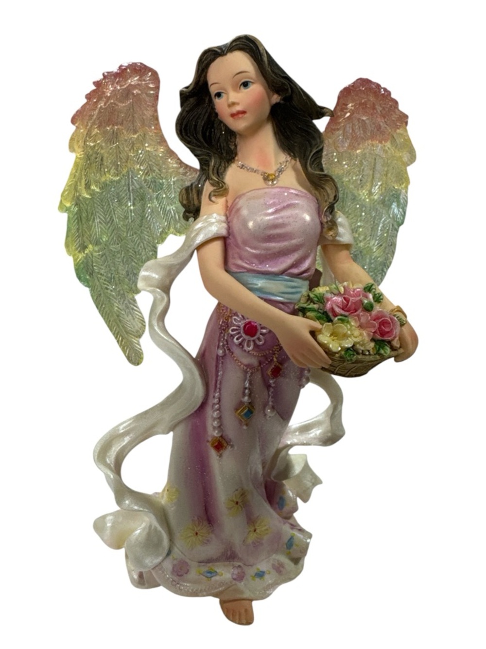 Angel Around Us Reflection Figurine AA912 2004 Mino Angel Statue Resin 9” Decor